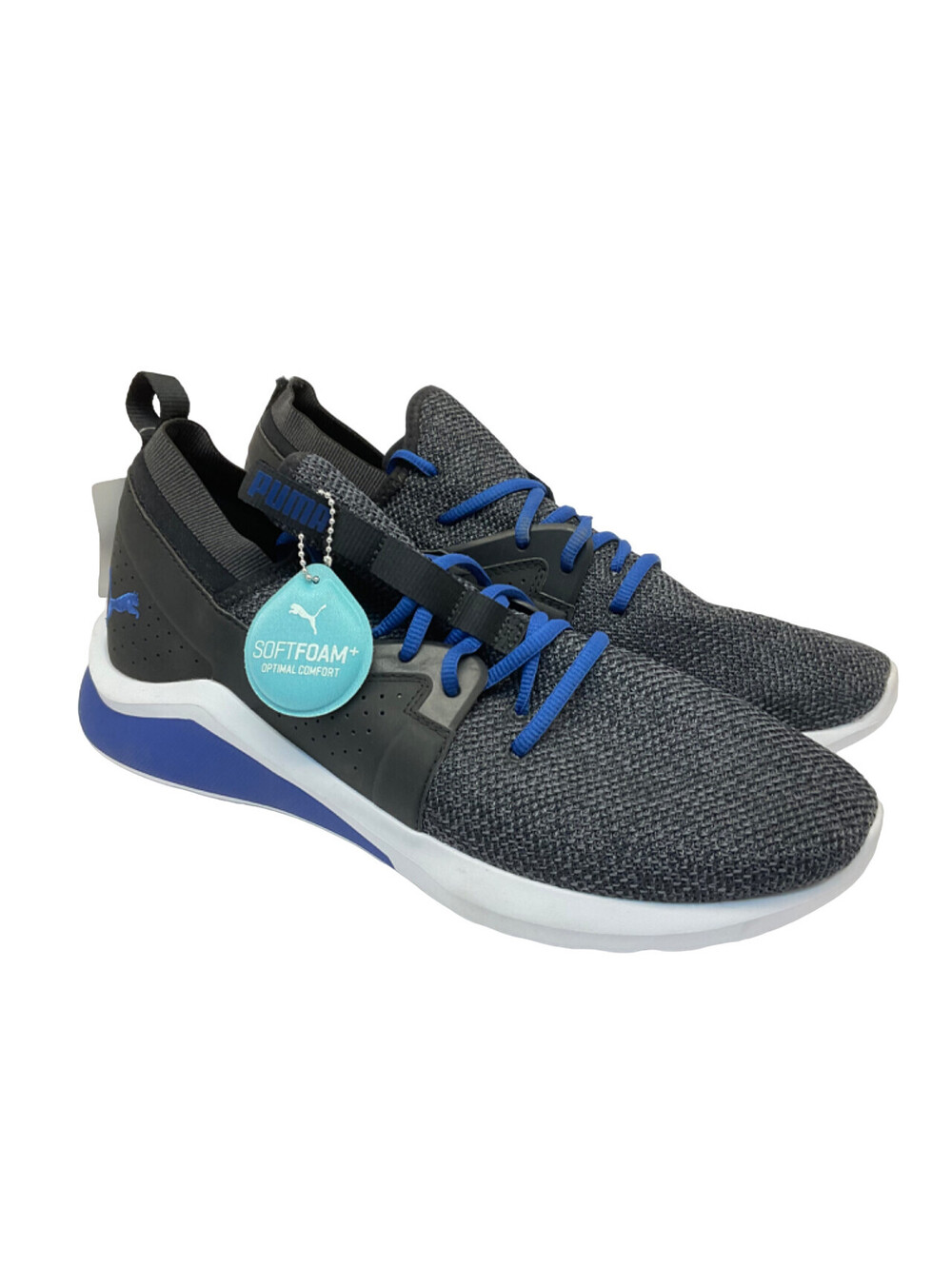 Puma Men's Emergence Athletic Sneakers 192344-09 Black/Blue/White Size 13M